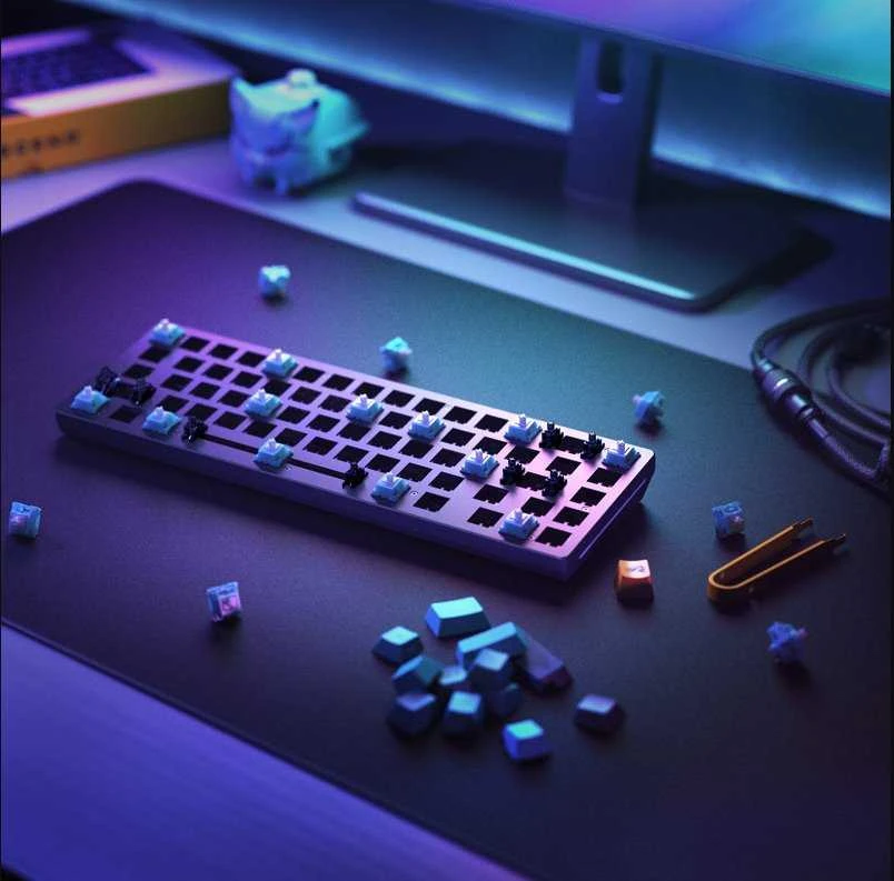 Klaviatūra Glorious PC Gaming Race GMMK 2 Full Size klaviatūros korpusas ANSI išdėstymas