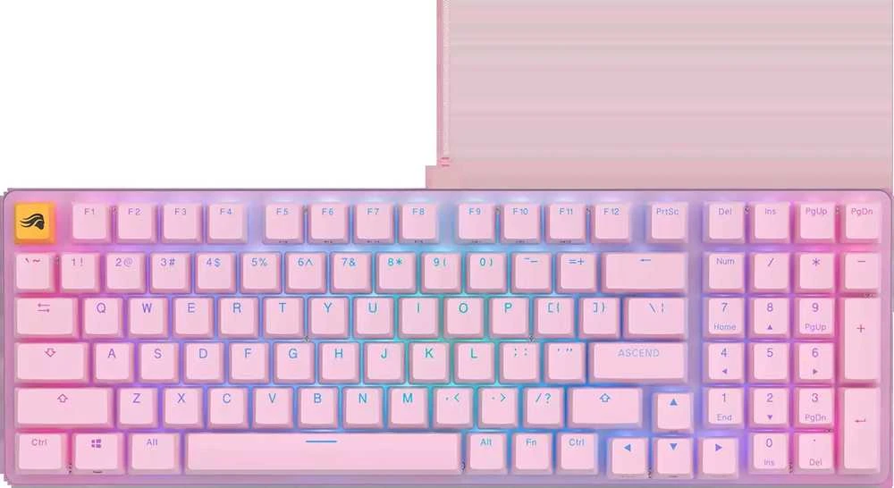 Glorious GMMK 2 Full-Size Klaviatūra - Barebone, ANSI išdėstymas, pink