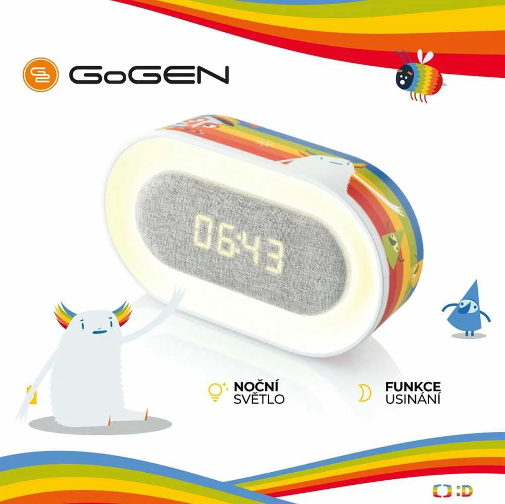 GoGEN Žadintuvas su LED lempute vaikams - DECKOSVETLO