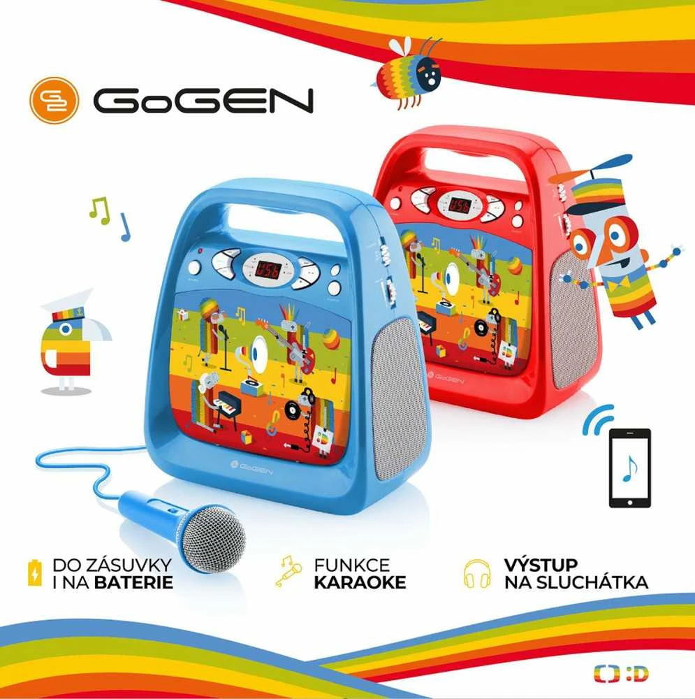 GoGEN Garsiakalbis karaoke vaikams (DECKOKARAOKEB)