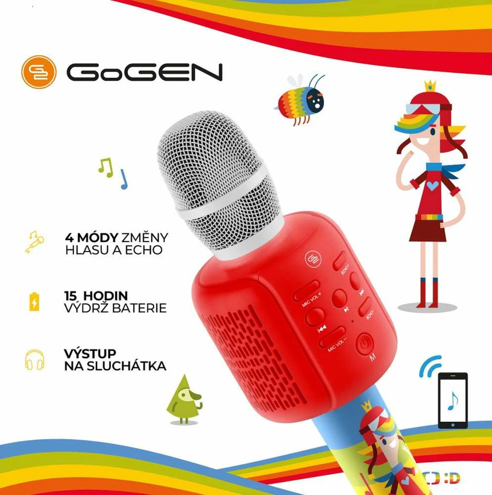 GoGEN Mikrofonas karaoke vaikams - DECKOMIKROFON