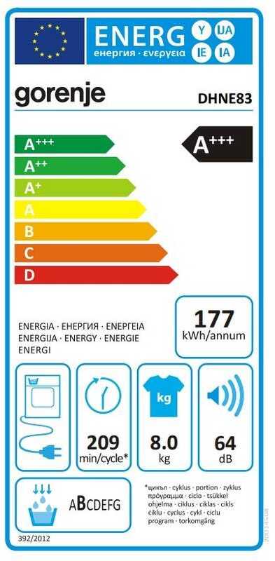Džiovyklė Gorenje DHNE83