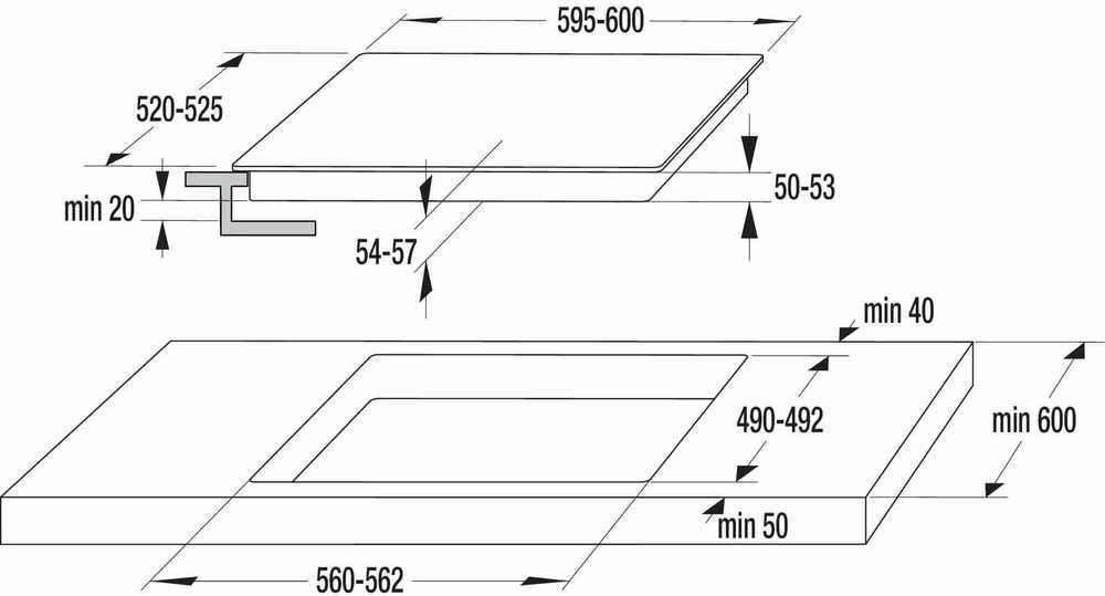 Gorenje Vertriebs Gorenje ECT643BX elektrinė HiLight kaitlentė 60cm