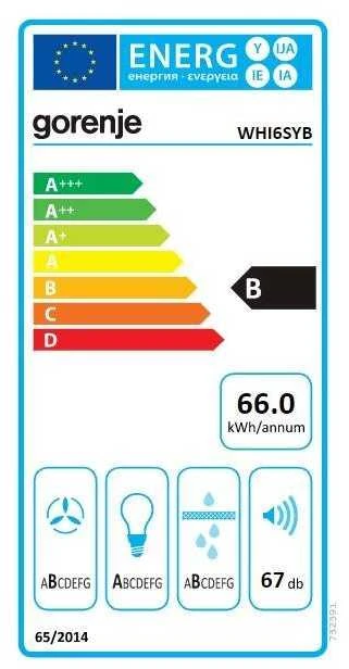 Gartraukis Hood GORENJE WHI6SYB