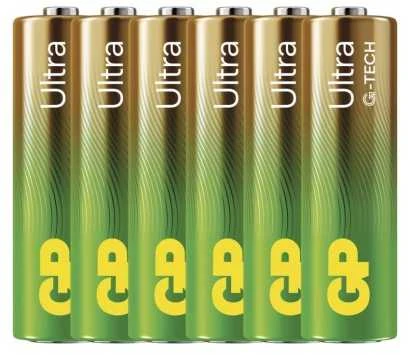 GP Ultra AAA baterijos, 6 vienetai