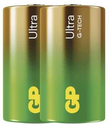 GP Ultra šarminės D (LR20) 1.5V baterijos, 2 vnt.