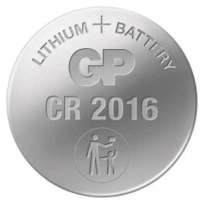 GP CR2016 ličio baterija iš arti