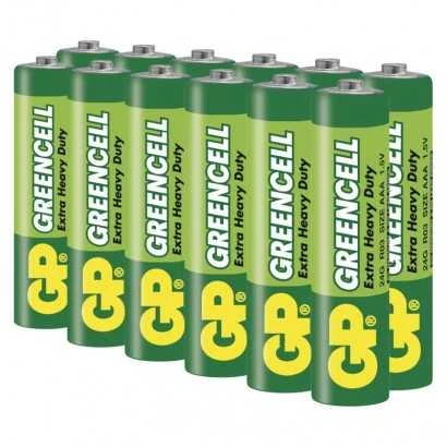 Žalios GP Greencell AAA baterijos 12 vienetų pakuotė