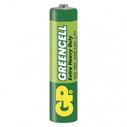 GP Greencell AAA (R03) cinko oro baterijos, 12 vnt. lizdinėje pakuotėje