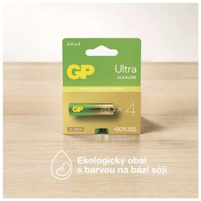 GP Ultra AA alkaline batteries (LR6), 8 pcs
