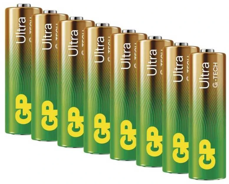 GP Ultra AA alkaline batteries (LR6), 8 pcs