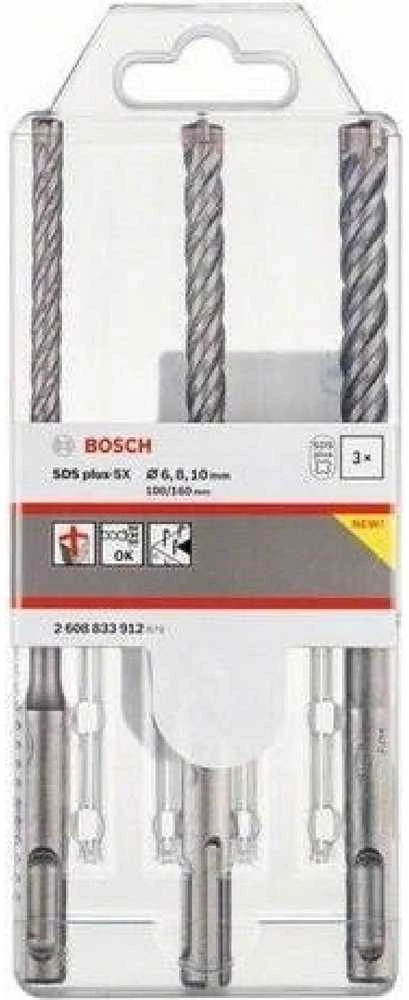 Grąžtas Bosch 3 SDSplus-5X komplektas 6/8/10 mm