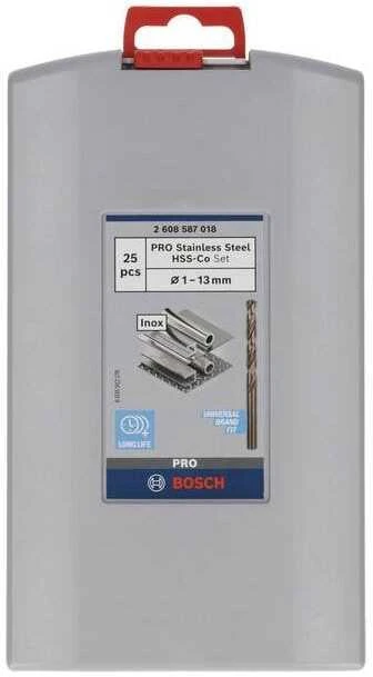 Grąžtas Bosch 25 HSS-Co grąžtų komplektas metalui