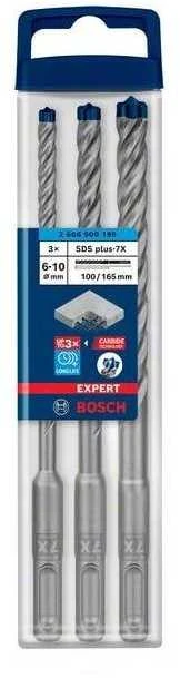 Grąžtas Bosch SDS plus-7X gražtu komp 6/8/10 mm