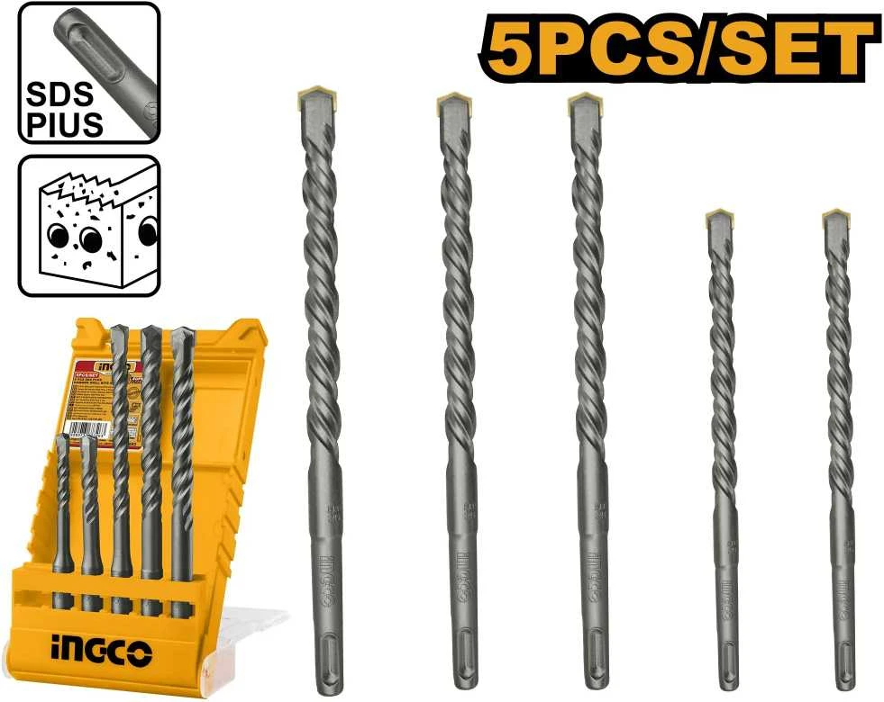 Grąžtas Ingco AKD2052 Concrete drill set 5pcs