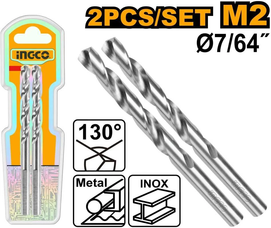 Ingco DBT11300302 metalo grąžtas, 2 vnt. rinkinys, 3 mm