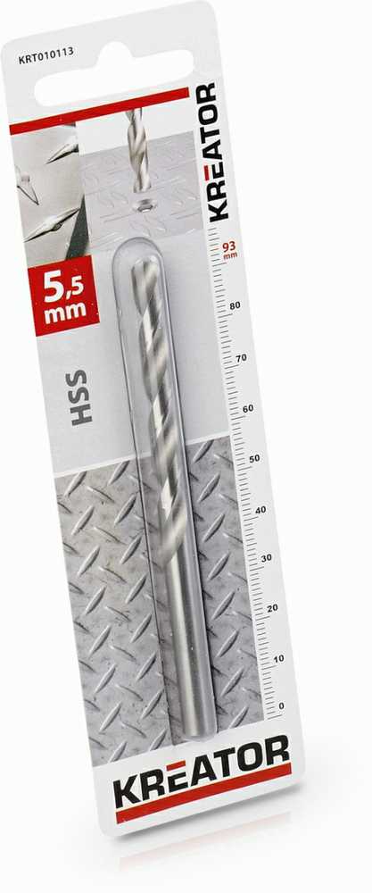 HSS grąžtas metalui 5,5x93mm KRT010113 KREATOR
