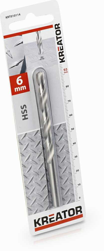 HSS grąžtas metalui 6x93mm KRT010114 KREATOR