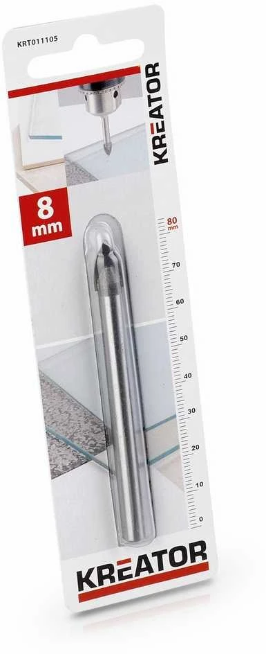 Grąžtas Kreator KRT011105 - Drill for tiles and glass 8 x 80 mm