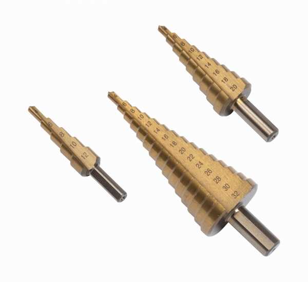 Grąžtas STEP DRILL SET 3PC Kreator