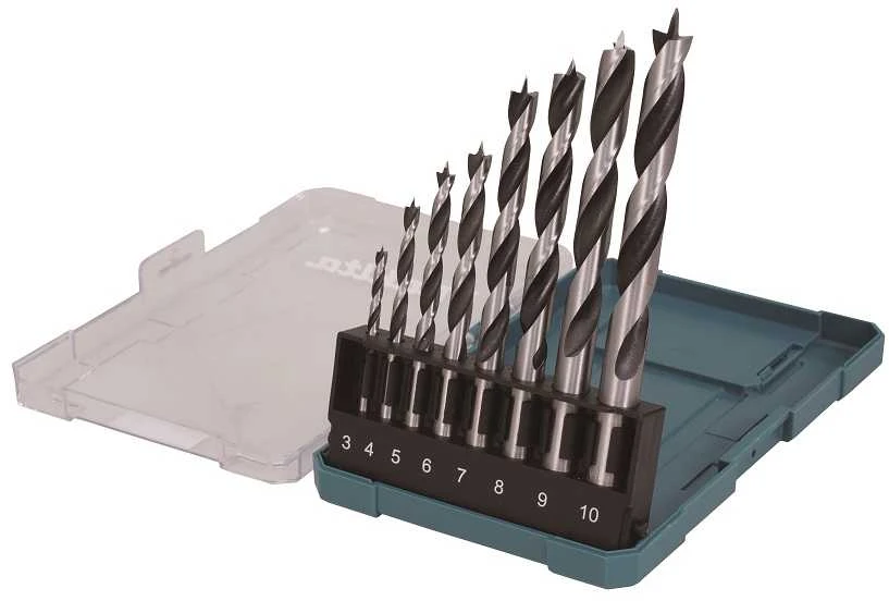 Grąžtas Makita Medžio grąžtų rinkinys 8 dalių. (3,4,5,6,7,8,9,10mm) D-77257