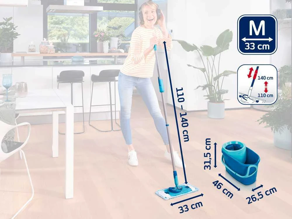 Grindų valymo rinkinys Leifheit CLEAN TWIST M Ergo