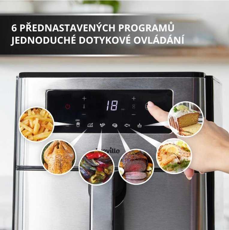 Gruzdintuvė Breville VDF131X Oro keptuvė be aliejaus