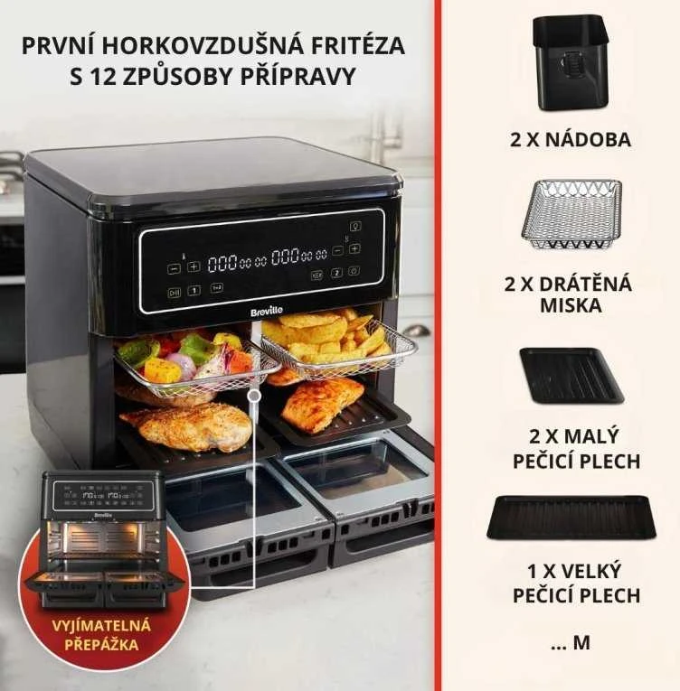 „Breville VDF130X“ oro keptuvė be aliejaus