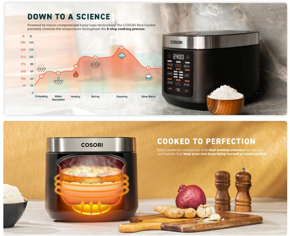 Cosori CRC-R501-KEU Slow Cooker juoda