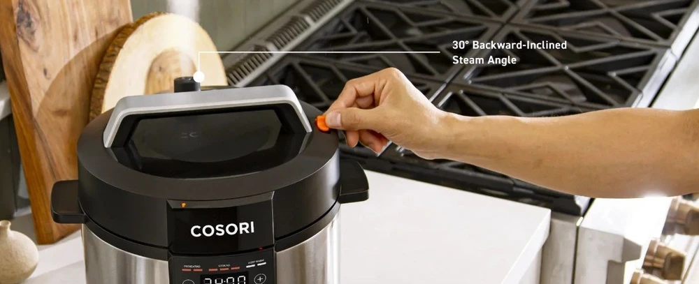 Cosori CMC-CO601-SEU Pressure Cooker juodai-sidabrinis