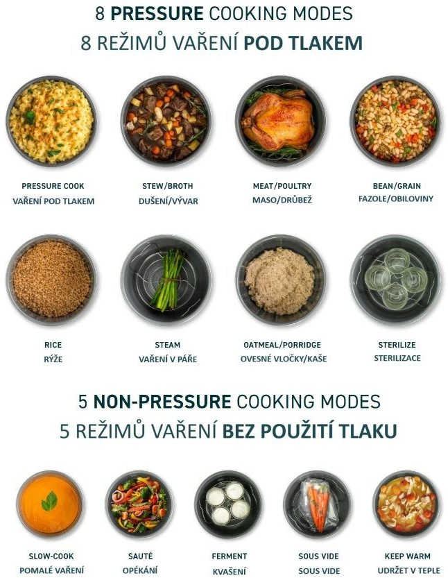 Cosori CMC-CO601-SEU Pressure Cooker juodai-sidabrinis