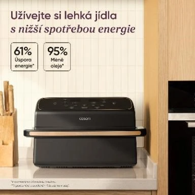 Gruzdintuvė Cosori Dual Blaze Twin Fry Compact horkovzdušná fritéza 8,6 L, keramika, juoda