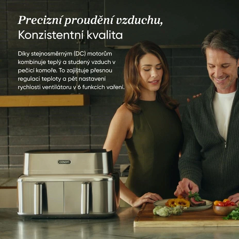 Gruzdintuvė Cosori Iconic Dual 8,6l nerez
