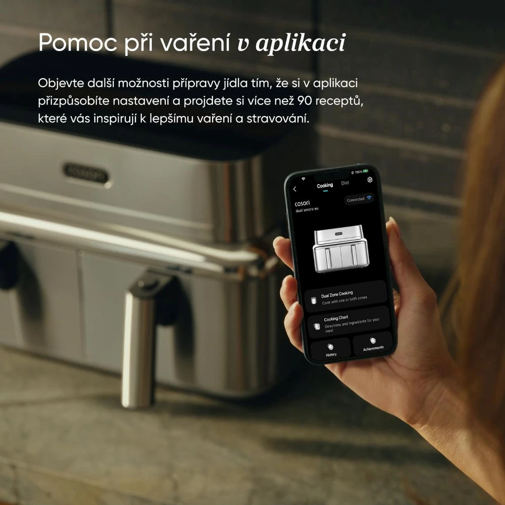 Gruzdintuvė Cosori Iconic Dual 8,6l nerez