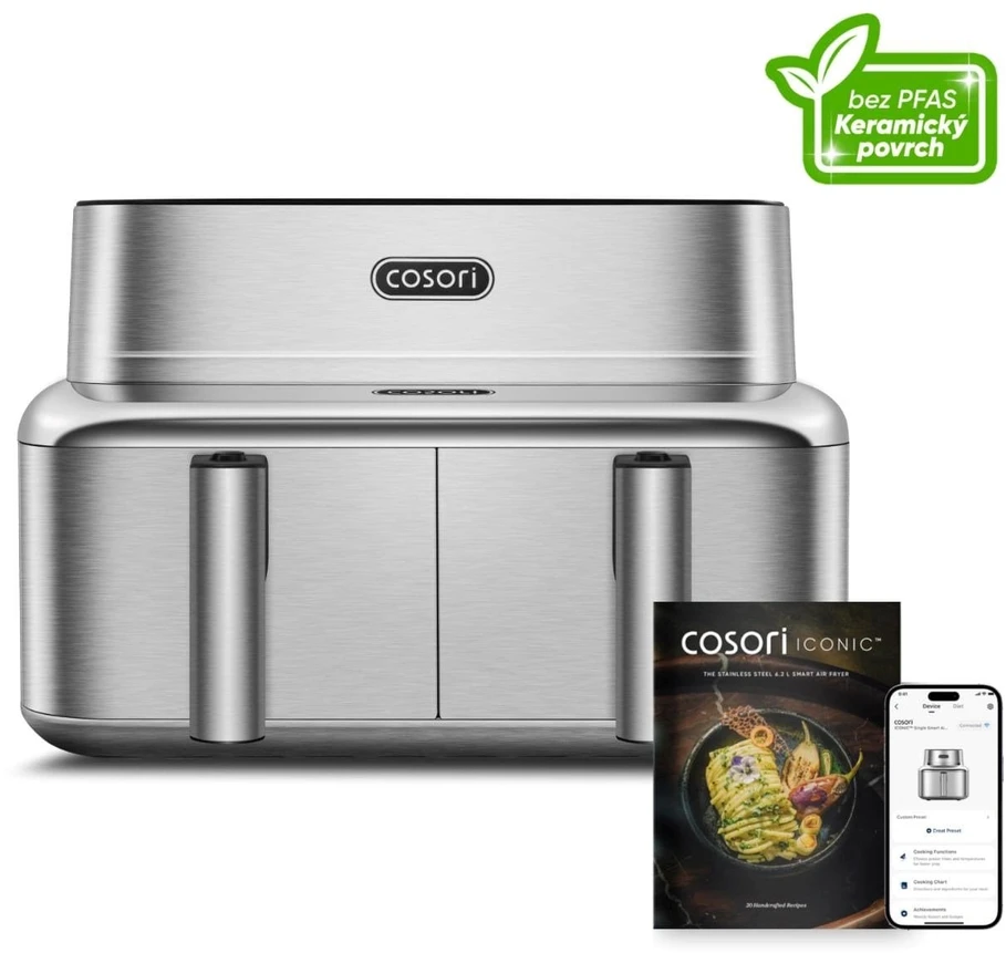 Gruzdintuvė Cosori Iconic Dual 8,6l nerez