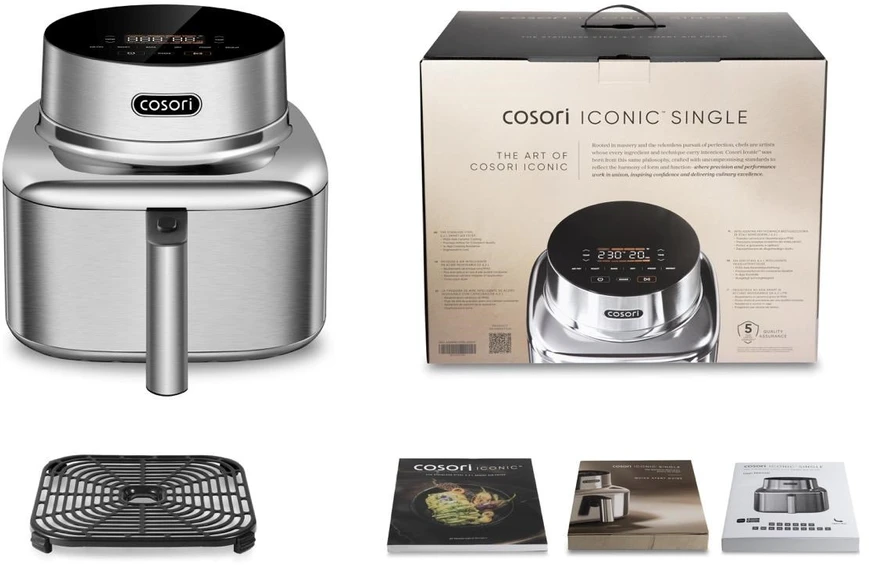 Gruzdintuvė Cosori Iconic Single Smart CAF-SE601S-CEU 6.2 l sidabrinė