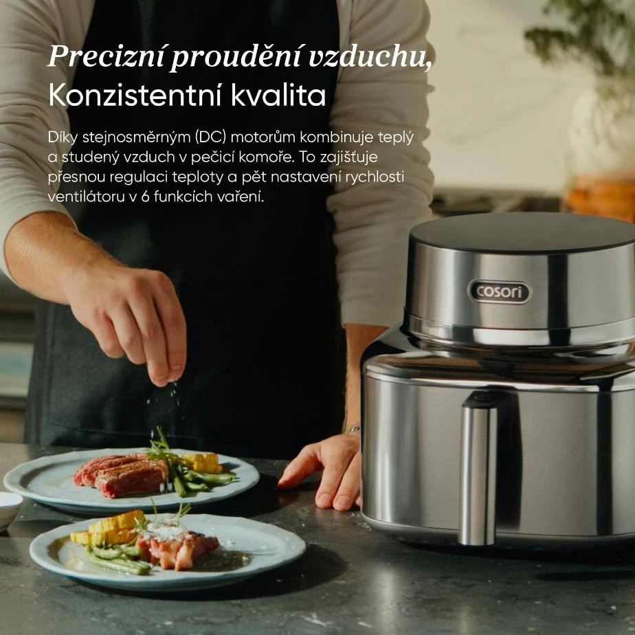 Gruzdintuvė Cosori Iconic Single Smart CAF-SE601S-CEU 6.2 l sidabrinė