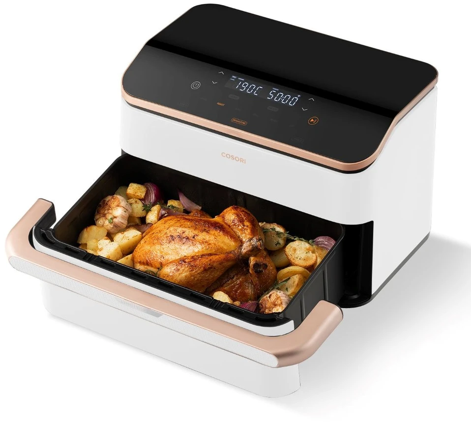 Gruzdintuvė Cosori CAF-TF101S-WEUR Dual Blaze TwinFry Wi-Fi 10 l balta