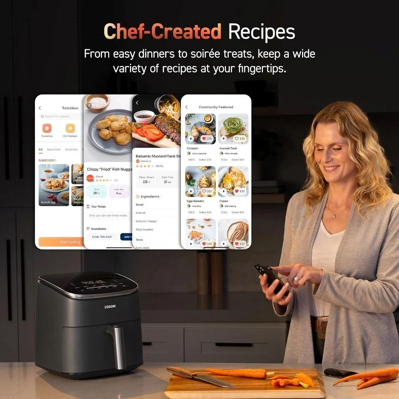 Cosori TurboBlaze Chef Edition Gruzdintuvė, 6 l