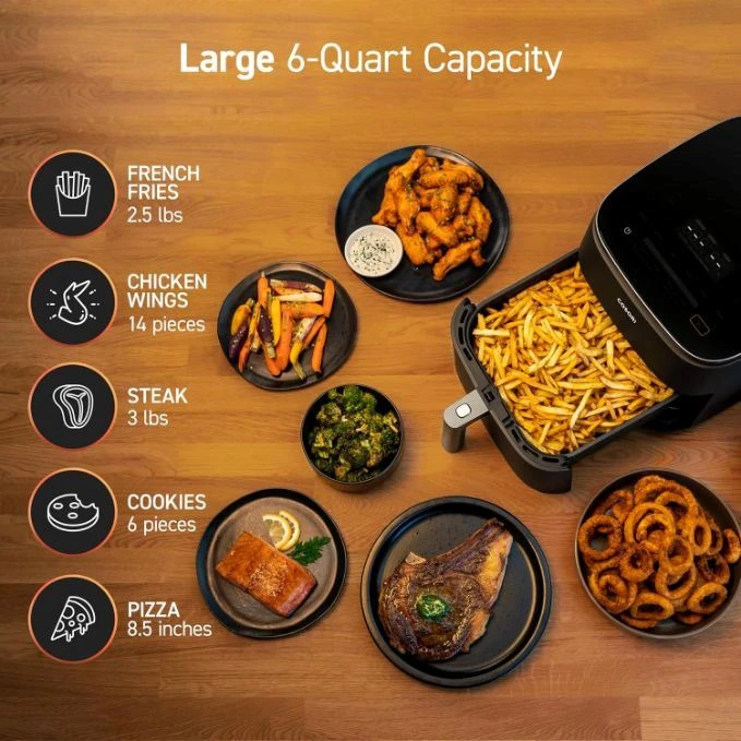 Cosori TurboBlaze Chef Edition Gruzdintuvė, 6 l