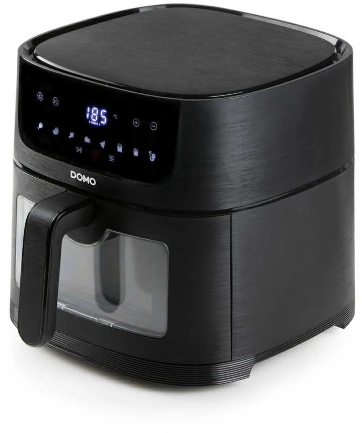DOMO DO540FR neriebi ir aliejaus neturinti gruzdintuvė su langeliu, 1500 W, 6 l, 1,5kg