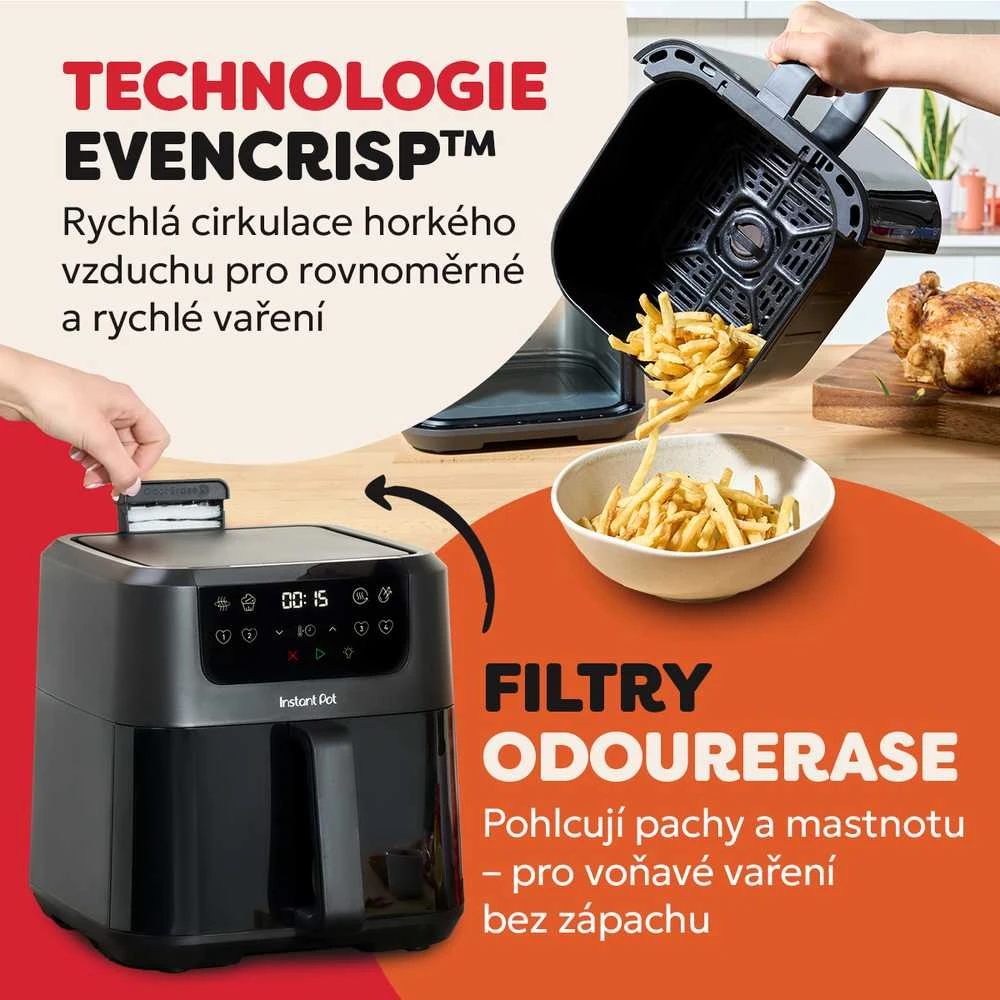 Gruzdintuvė „Instant Pot“ sūkurinis kompaktiškas