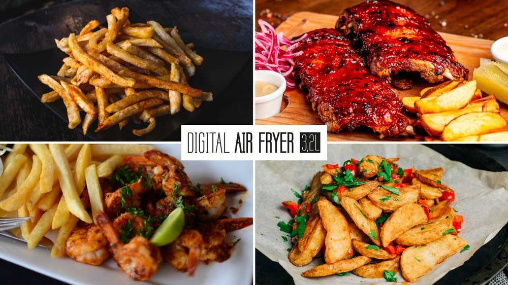 Oro gruzdintuvė TEESA DIGITAL AIR FRYER 3.2L