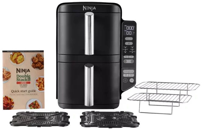 Karšto oro gruzdintuvė Ninja Double Stack, 7,6 l (SL300EU)