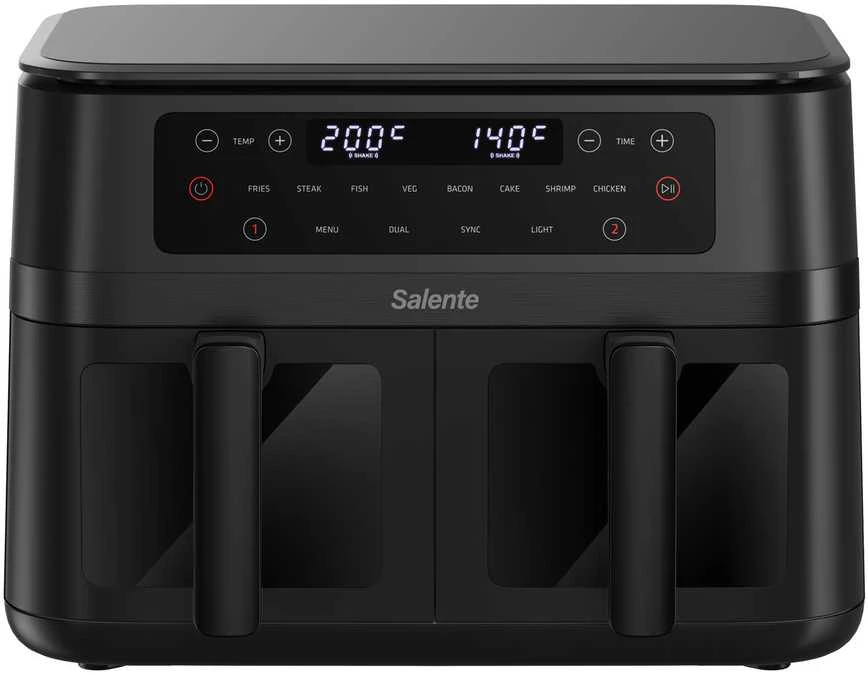Be riebalų „Evolveo Salente DoubleAir“ dviguba oro gruzdintuvė, 11 l, jodas