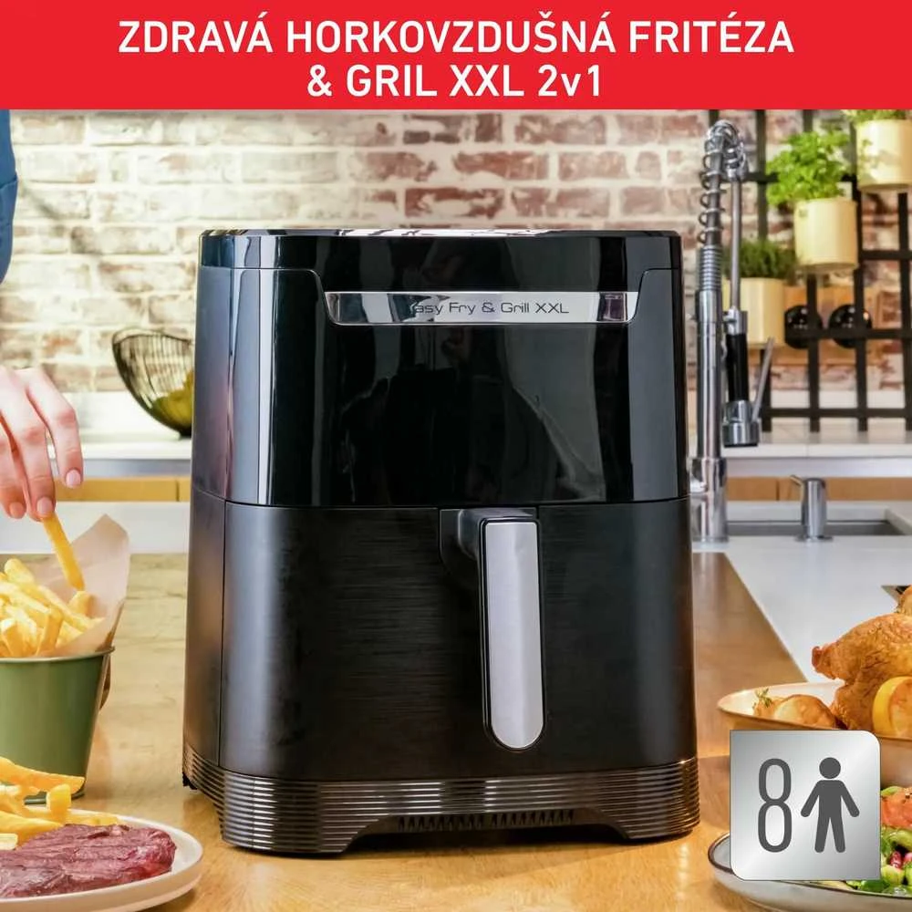 Gruzdintuvė be riebalų Tefal Easy Fry & Grilis XXL EY801815