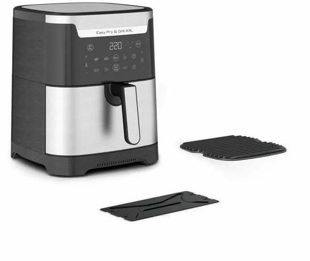 Karšto oro gruzdintuvė Tefal Easy Fry & Grill XXL EY801D15, Sidabrinės/ Juodos spalvos