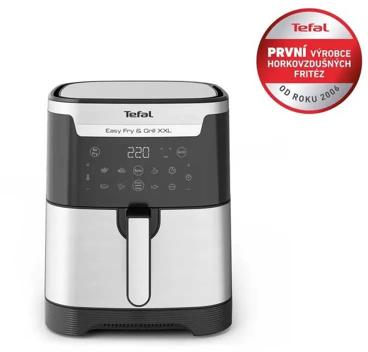 Karšto oro gruzdintuvė Tefal Easy Fry & Grill XXL EY801D15, Sidabrinės/ Juodos spalvos