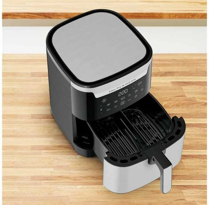 Karšto oro gruzdintuvė Tefal Easy Fry & Grill XXL EY801D15, Sidabrinės/ Juodos spalvos