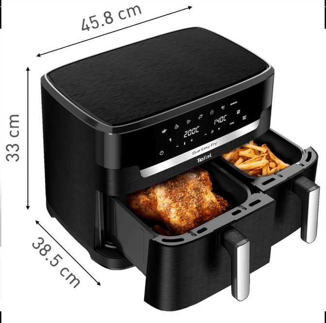 Gruzdintuvė Tefal Dual Easy EY9428E, dviejų skyrių, 11 l
